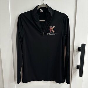 Alo Yoga SJU Kinney Center 1/4 Zip Pullover Black Large